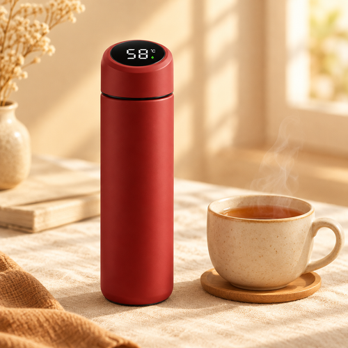 Thermos smart Tepora con display della temperatura e tazza di tè